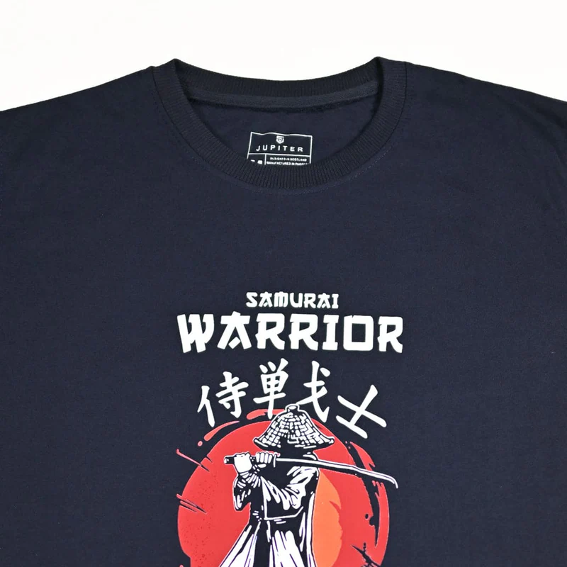 Jupiter Samurai Warrior Cotton Graphic Tee For Men - Image 2