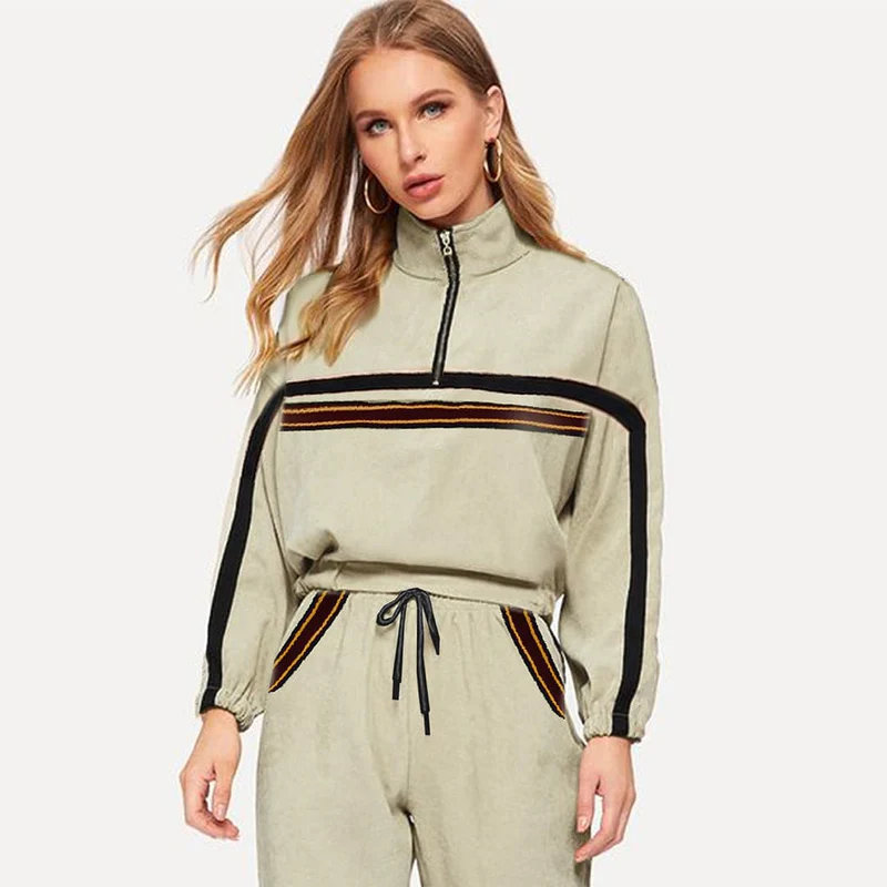 Jupiter Women High Collar Co Ord Fleece Twin Set