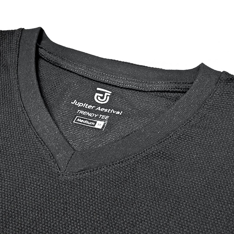 Jupiter Texture Trendy V Neck - Image 3